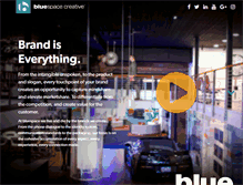 Tablet Screenshot of bluespacecreative.com
